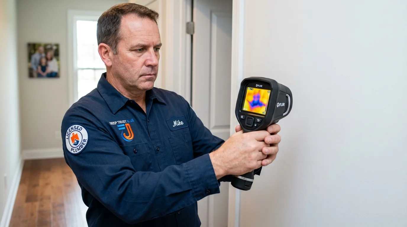 Thermal imaging leak detection by Johns Plumbing LLC in Weatherford